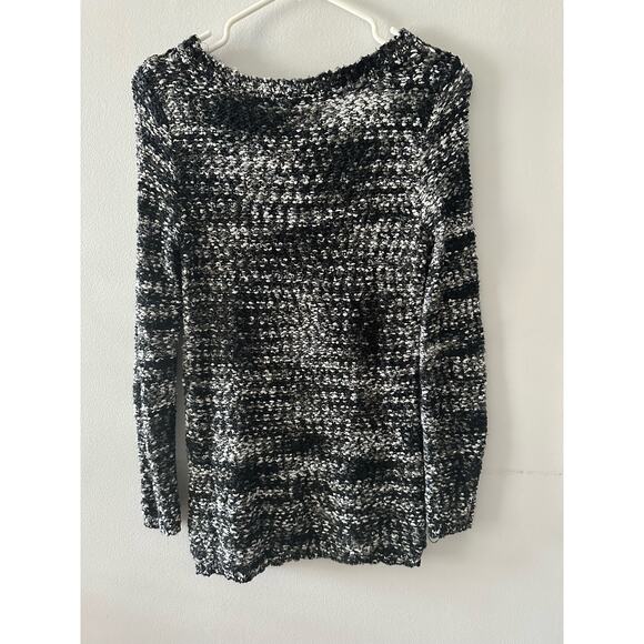 Charming Charlie Sweater Women's Small Gray Chunky Knit Winter Cozy Marled - Picture 4 of 5